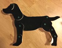 Steckhund mit Klett f&uuml;r die UK